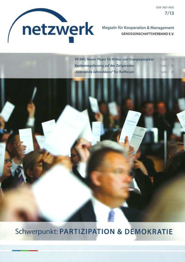 Cover netzwerk, Magazin für Kooperation & Management, Ausgabe 7/13